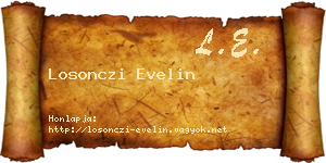Losonczi Evelin névjegykártya